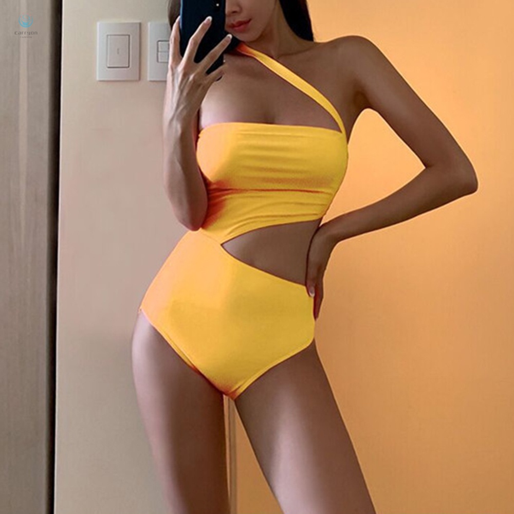 Đồ Bơi Màu Trơn Thoáng Khí Thoải Mái Nhanh Khô Thời Trang Nữ