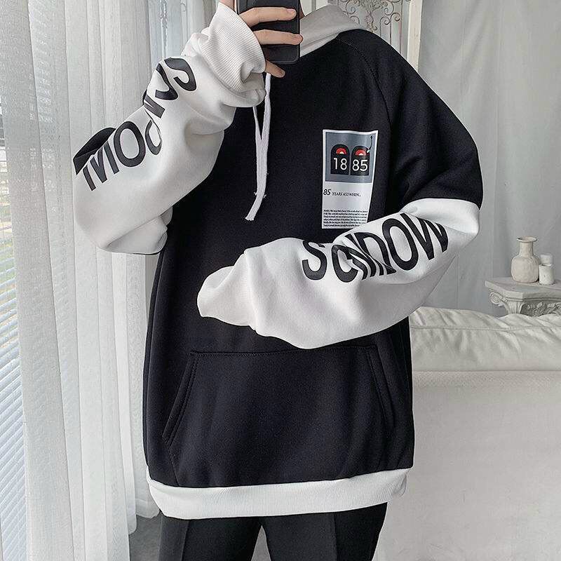 ÁO HOODIE NÓN NỮ MÀU ĐEN CHẤT VẢI NỈ POLY UNISEX NAM NỮ 1885