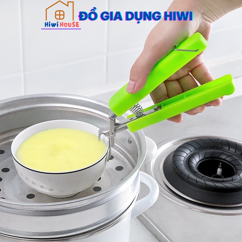 Dụng Cụ Gắp Nóng Chuyên Dụng Bọc Nhựa Xanh Chống Bỏng Tay