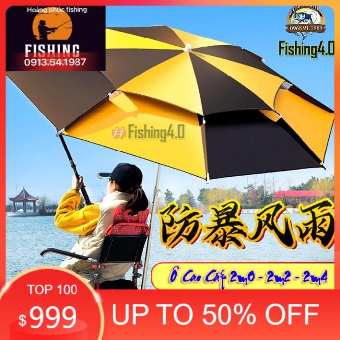 FREESHIP Ô câu cá - ô dù che nắng che mưa cao cấp - 2m0 - 2m2 - 2m4 Nhiều màu PCC22