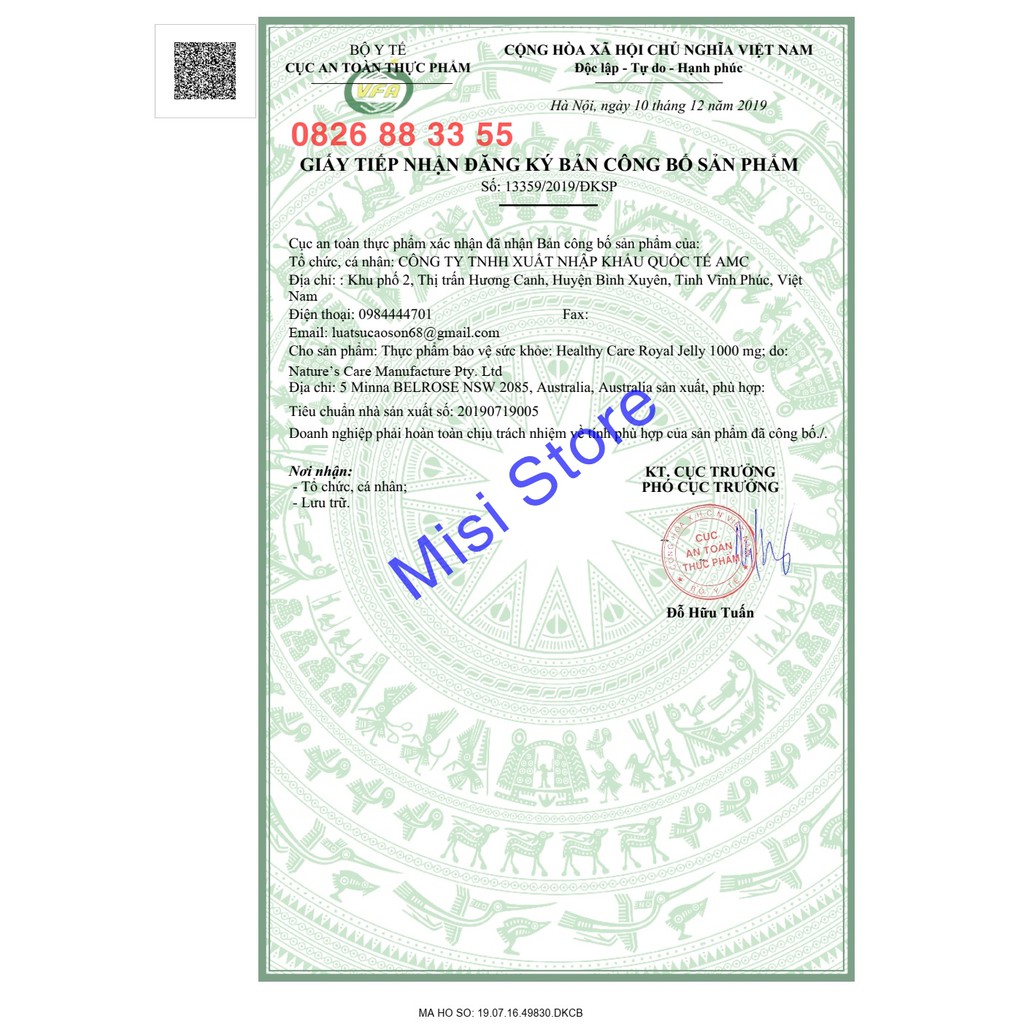 Sữa Ong Chúa Healthy Care Royal Jelly 365 Viên - Úc