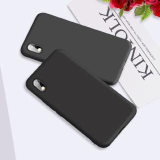 Ốp điện thoại từ TPU dẻo màu đen thời trang cho XIAOMI A2 LITE REDMI GO 6 NOTE 8 7 6 PRO PLUS 5A S2