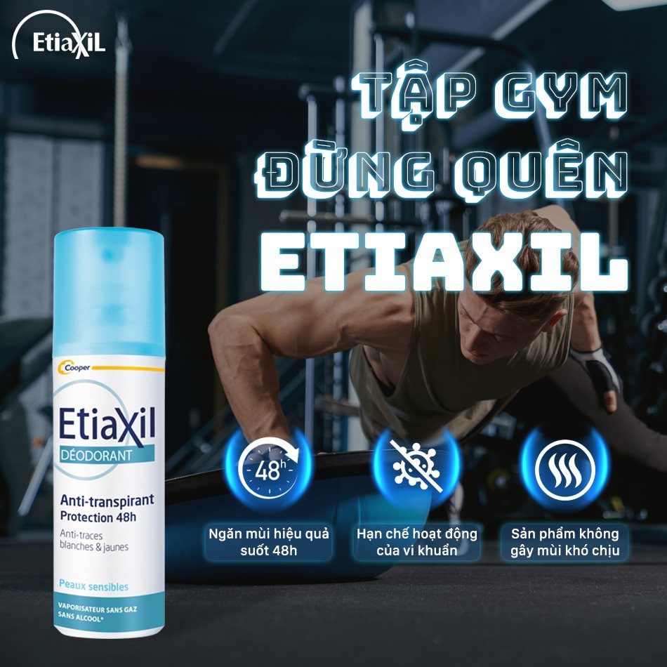 Xịt Khử Mùi Etiaxil Giúp Ngăn Ngừa Mồ Hôi Trong 48H - 100Ml | BigBuy360 - bigbuy360.vn