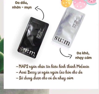 Mặt nạ sủi bọt thải độc Sum37