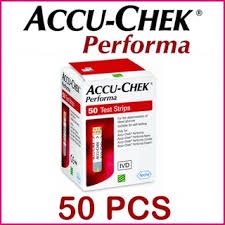 QUE THỬ ĐƯỜNG HUYẾT ACCU-CHEK PERFORMA ( HỘP 50 QUE ) ACCU CHECK ĐỎ ACUCHECK