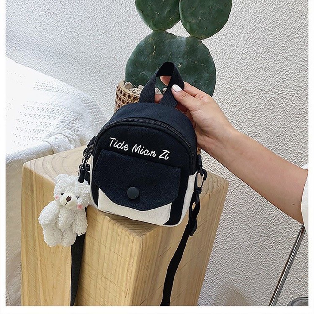 [TẶNG MÓC GẤU] Túi vải canvas nữ đẹp đi chơi thời trang dễ thương cute giá rẻ TV33