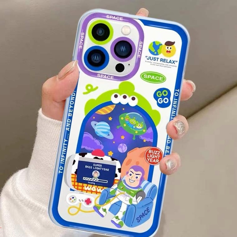 Ốp Điện Thoại Silicon Mềm Trong Suốt Họa Tiết Buzz Lightyear Cho Iphone 13 12 11 Pro MAX X XS MAX XR 6 7 8 Plus