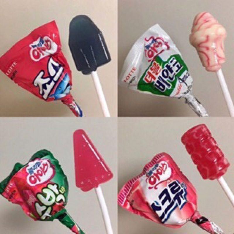 Kẹo Mút Lollipop Ice LOTTE/Kẹo Mút PORORO hàn quốc Các Vị Cola Dưa Hấu Sữa Berry Cho Bé Ăn Vặt Ngon )( ngẩu nh