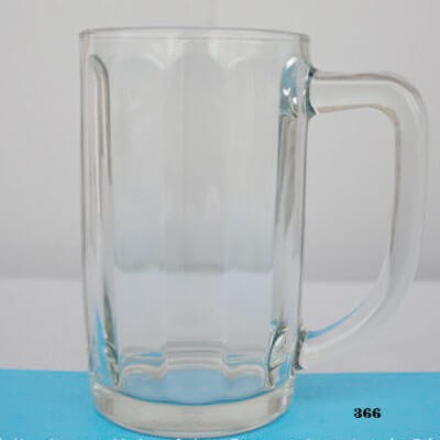 Ly thủy tinh có quai cầm uống bia BIGSIZE 500ml UG366 | Hàng nhập khẩu Thái Lan