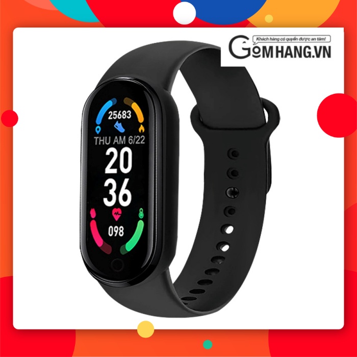 VÒNG TAY THÔNG MINH M6 Theo dõi sức khỏe 24/24 -Gomhangvn