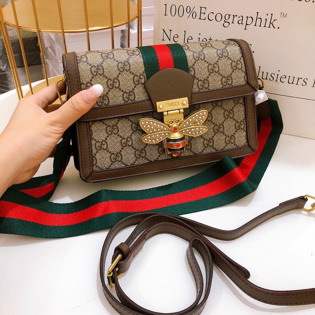 Túi Gucci Ong Bản 2 Dây Hàng Xịn Full Box Size 22cm