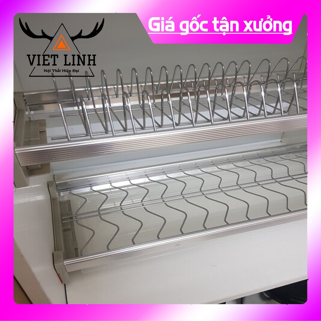 [CHÍNH HÃNG] Giá Úp Bát Đĩa Cố Định 2 Tầng Inox 304 100% (Bảo Hành Dài Hạn, Hỗ Trợ Lắp Đặt)