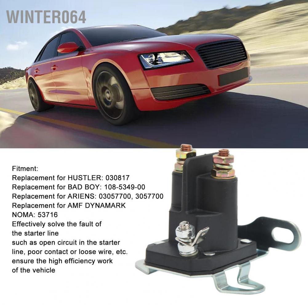 Winter064 Car Starter Relay Solenoid 1751569 3 Pole 12V Thay thế cho ARIENS 03057700 3057700