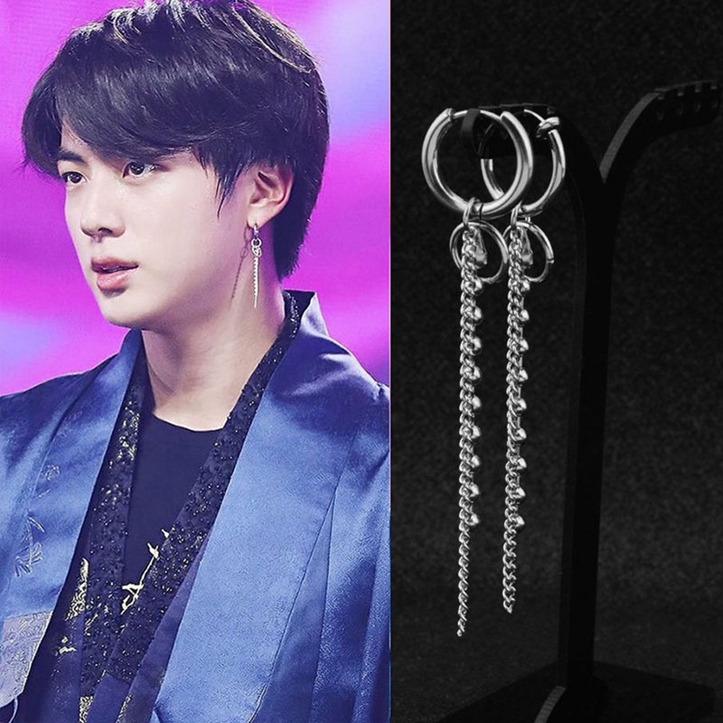 Bông tai dạng tròn phong cách KPOP BTS