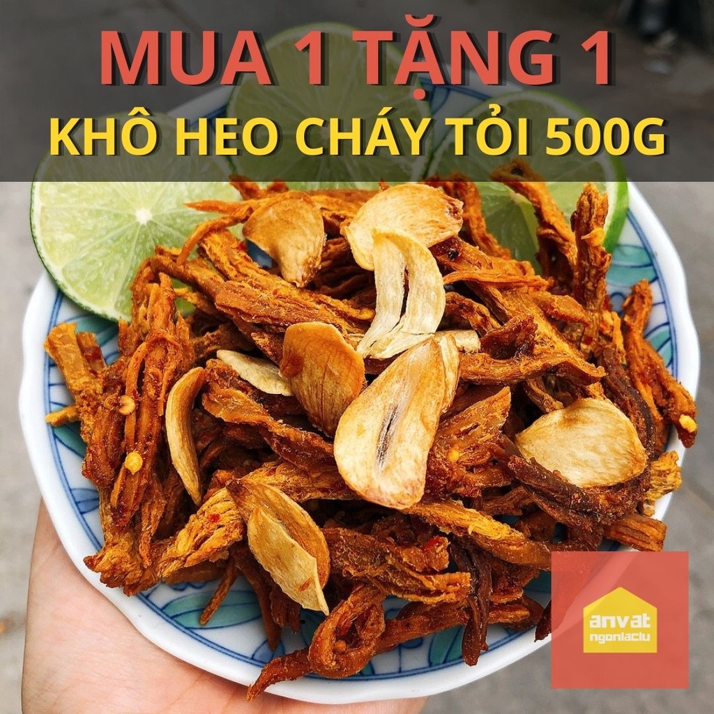 500G KHÔ HEO CHÁY TỎI GIÒN RỤM - 100% HEO TƯƠI ĐẢM BẢO ATVSTP | BigBuy360 - bigbuy360.vn