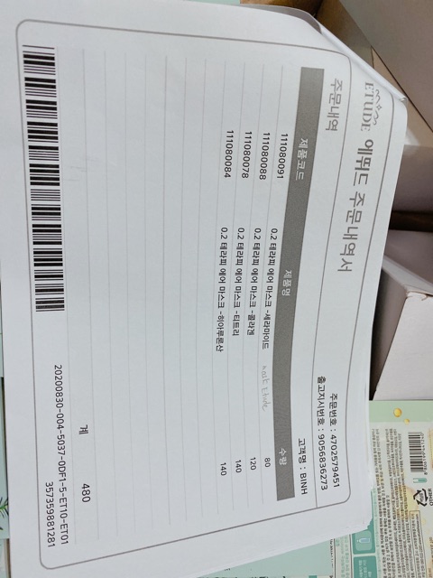 Mặt nạ giấy Etude House đủ mùi