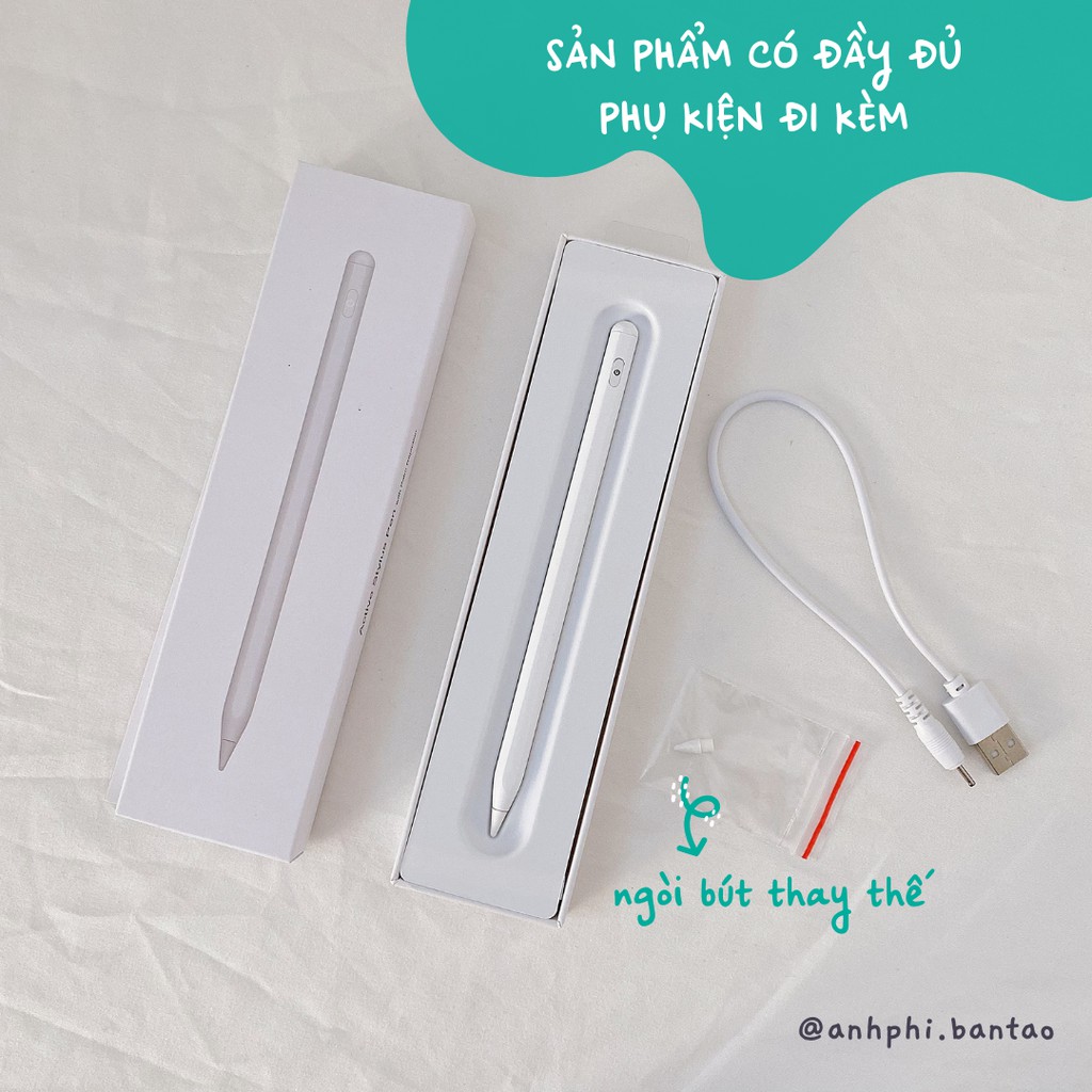 [Bảo hành 6 tháng] Bút Cảm Ứng Stylus Pencil Gen 2 Cho Máy Tính Bảng