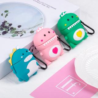 Vỏ đựng bảo vệ hộp sạc tai nghe hình khủng long Airpods 2