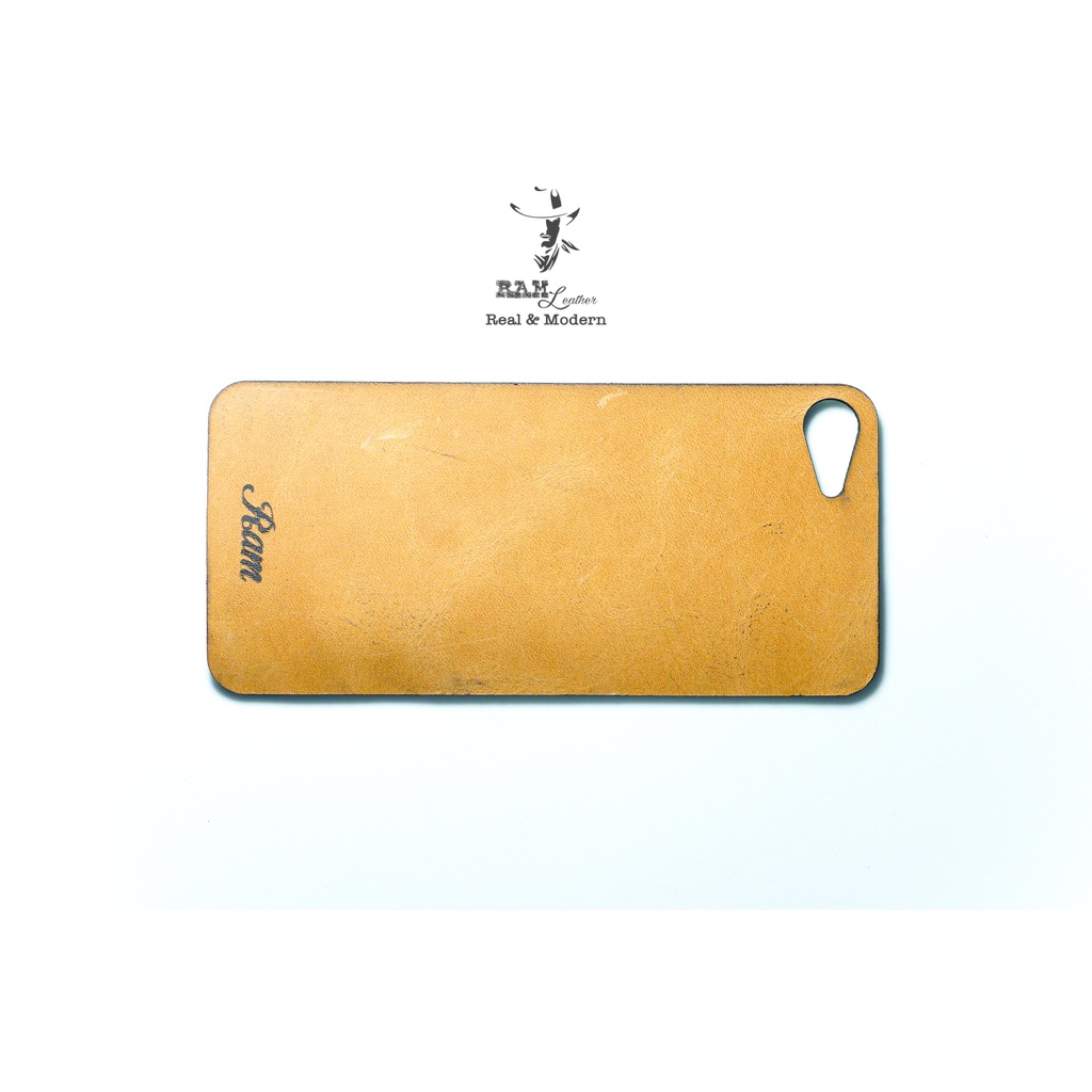 Tấm Dán Lưng Iphone 7 Da Bò Vàng - RAM Leather