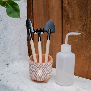 [DỤNG CỤ TRỒNG CÂY] Bộ xẻng, xúc cán gỗ 3 món trồng cây sen đá, xương rồng, cây cảnh (1 bộ 3 món)