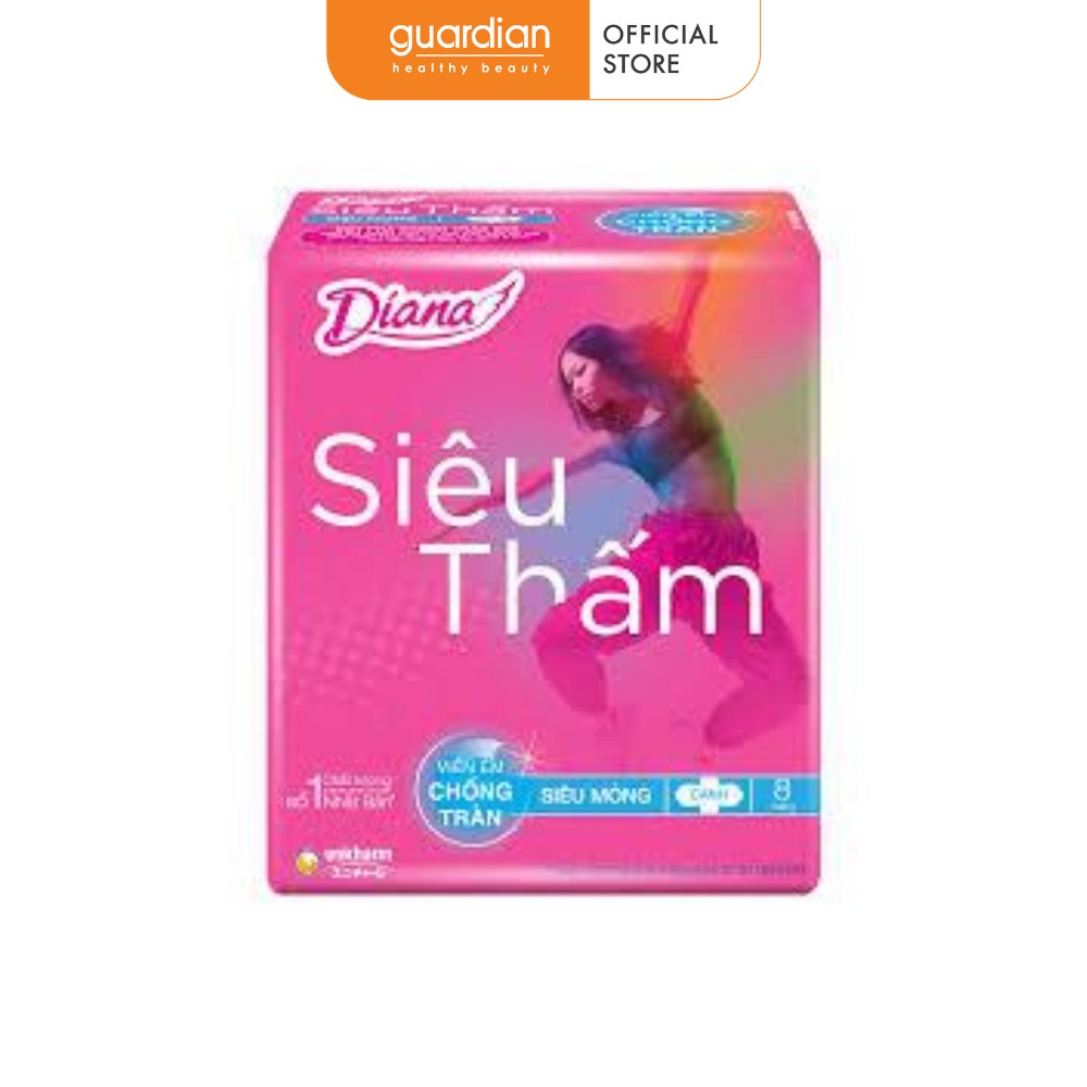 Băng Vệ Sinh Diana Siêu Thấm Siêu Mỏng Cánh 4Teen 23cm (8 miếng)