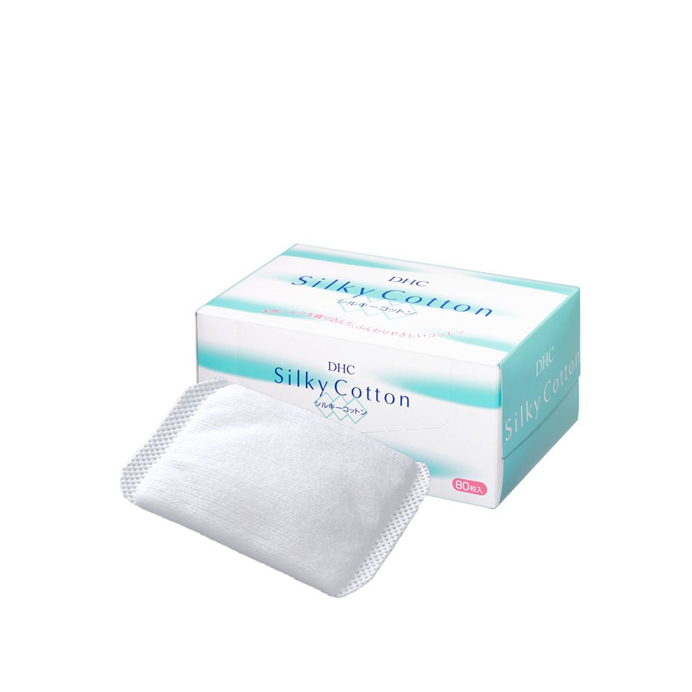 Hộp Bông Tẩy Trang DHC Silky 80 miếng/hộp