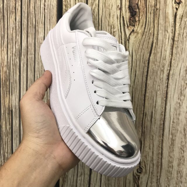 GIÀY PUMA BASKET PLATFORM mũi bạc