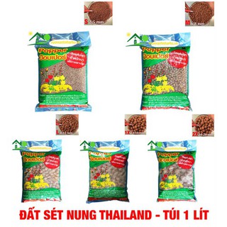 Loại túi 1 lít đất sét nung Thailand chuyên cho cây trồng có 5 size chon