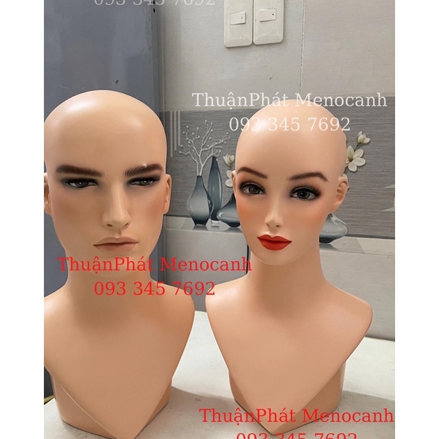 Combo đầu manocanh nam nữ tam giác