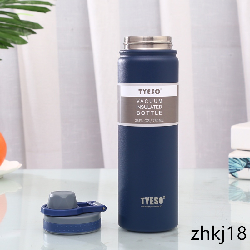 Bình nước cách nhiệt 530ml/ 750ml bằng thép không gỉ 5 màu tùy chọn