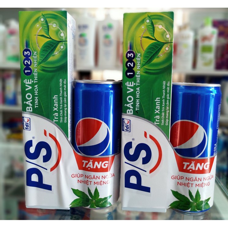 Kem đánh răng P/S bảo vệ 123 trà xanh tuýp 190g