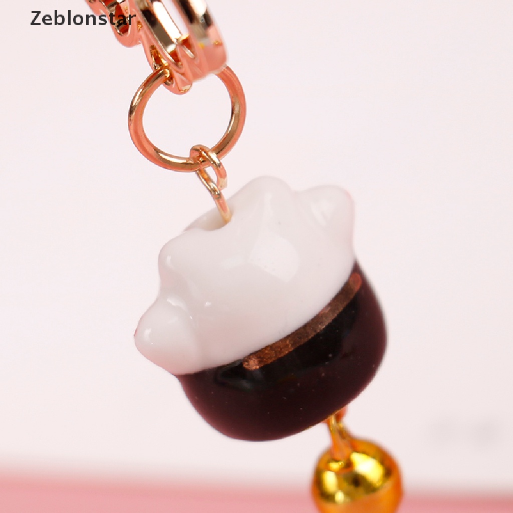 Dây Đeo Điện Thoại Họa Tiết Hoa Cherry / Mèo Có Chuông Và Tua Rua Dễ Thương