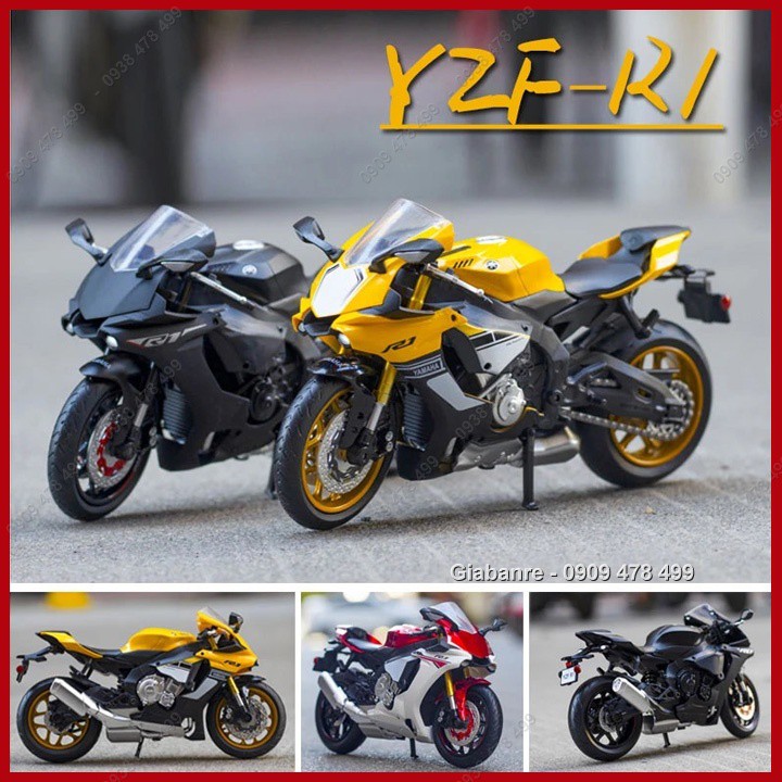 Mô Hình Xe Moto Yamaha YZF-R1 Tỉ Lệ 1:12 - New – MSZ - 8736