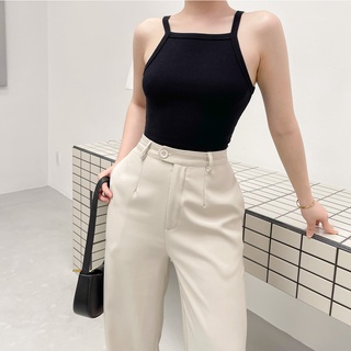 ÁO YẾM THUN GÂN BASIC ZAREEN THU132 ĐEN