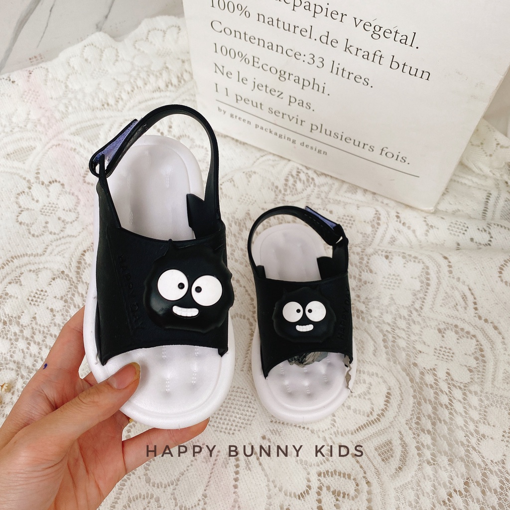 Ảnh thật Dép Sandal Gắn Mặt Thú Đế Nhựa Mềm Siêu Êm Chân Cho Bé Trai Bé Gái KB084