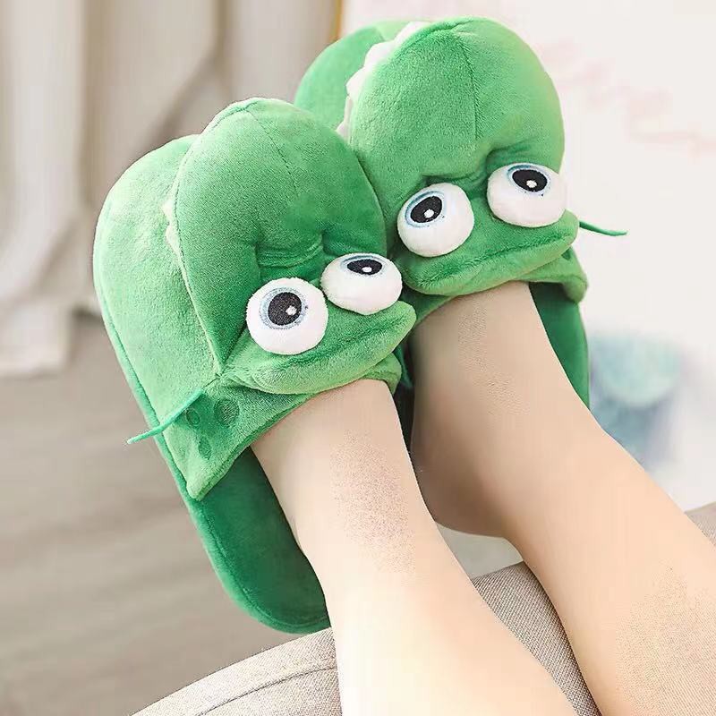 Dép Bông Đi Trong Nhà Hình Cá Sấu Đi Há Miệng Dép Bông Đi Trong Nhà Nữ Cute