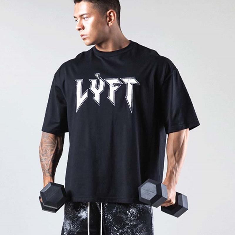 Áo Thun Cotton Tay Ngắn Dáng Suông Năng Động Thời Trang Hè Cho Nam Size M-3XL