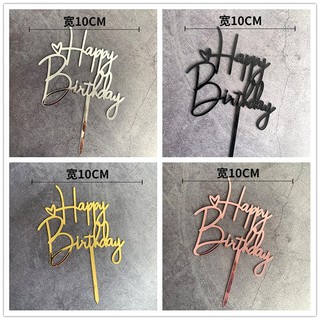 Topper Trang Trí Bánh Kem Chữ Happy Birthday