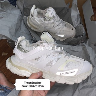 Giầy balen track ba trắng hàng 1:1 (full box + freeship )
