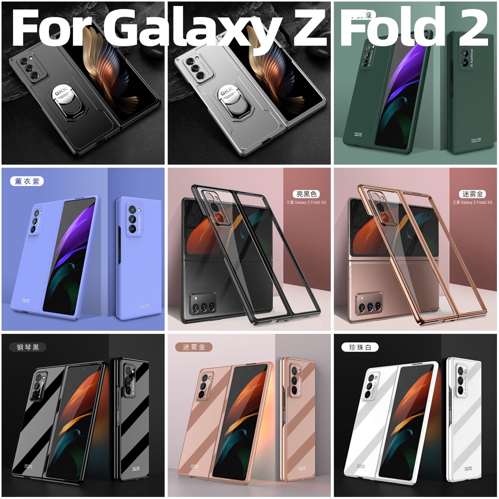 Ốp điện thoại nắp gập siêu mỏng mờ cho Samsung Galaxy Z Fold 2 5g 2 5g