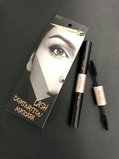 MASCARA LÀM CONG VÀ DÀI MI VACOSI NATURAL LASH DOMINATION 10GR + TẶNG Chì Kẻ Mắt Dạng Gel Vacosi (Silver)