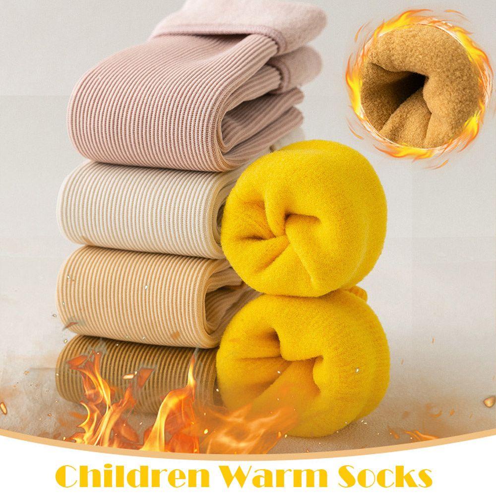 Bộ 2 Đôi Vớ Ngủ Dày Giữ Ấm Không Đường May Free Size Cho Bé
