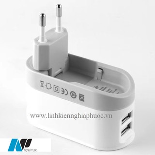 Cốc sạc hẹn giờ 2 cổng USB - 030E