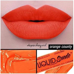 Son kem NYX Liquid Cream Lipstick Suede Cream 05 Orange County 4ml