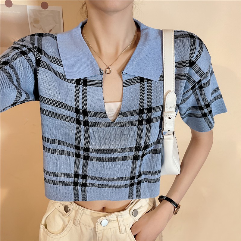 Áo Sơ Mi Nữ Tay Dài Kẻ Sọc Caro Thời Trang | BigBuy360 - bigbuy360.vn
