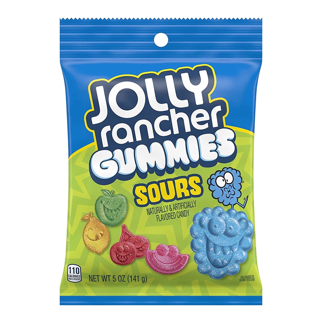 Kẹo Dẻo Trái Cây JOLLY RANCHER Gummies Candy, Sour, Gói 141g (5 Oz.)