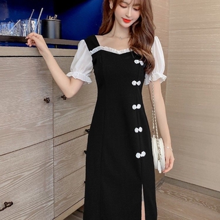 Đầm Sườn Xám Cách Tân Tay Ngắn Phong Cách Trung Hoa Gợi Cảm 2021 Cho Nữ