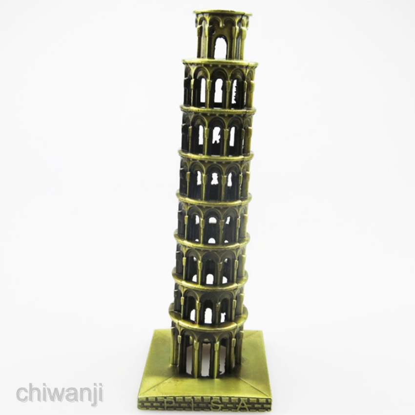 Mô hình tượng tháp nghiêng Pisa trang trí
