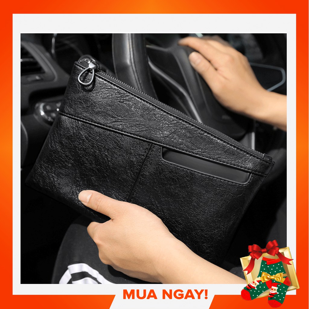 Ví cầm tay nam, túi clutch nam da PU cao cấp MS 2006