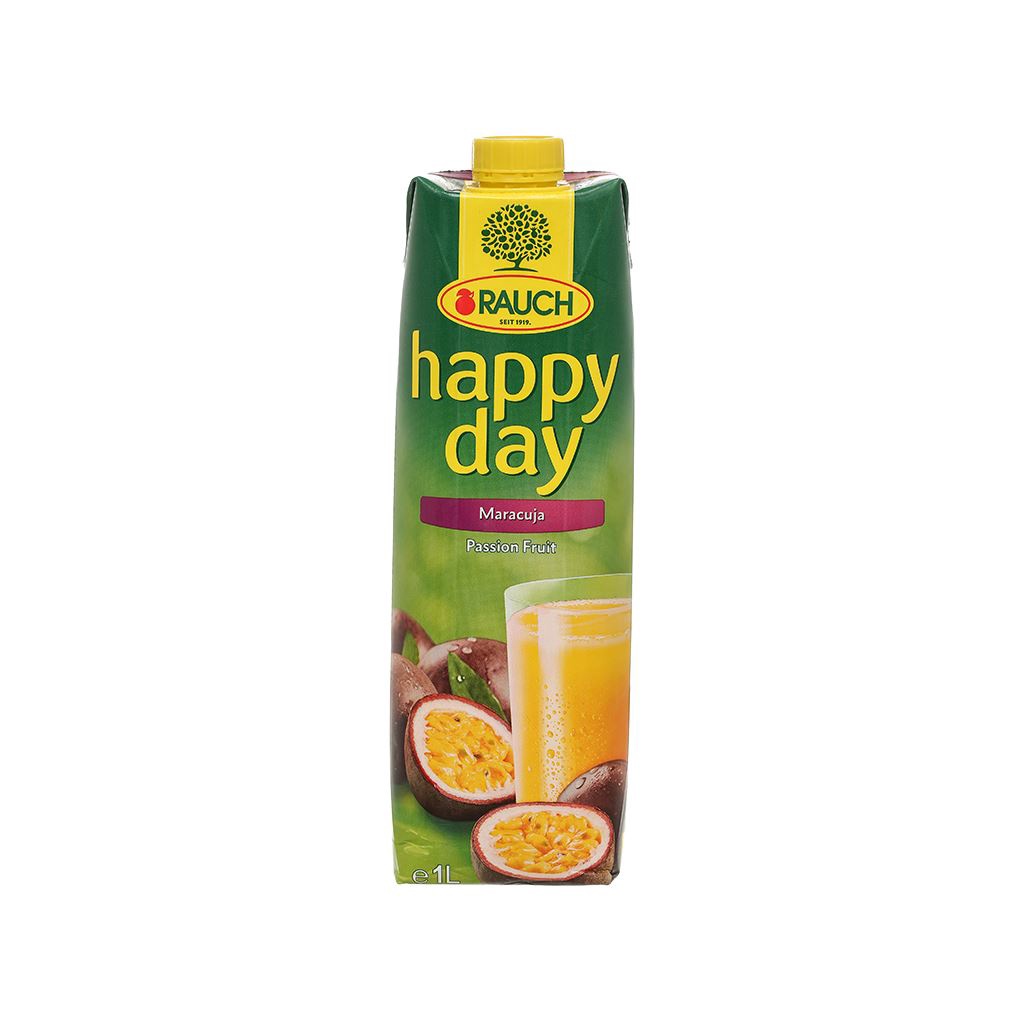 Nước Ép Trái Cây Cam/Dâu Tây/Đào/Ổi Đào/Táo Nguyên Chất 100% Rauch Happy Day Hộp 1L - Nướp Ép Nhập Khẩu